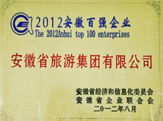 2012年度安(ān)徽企業100強